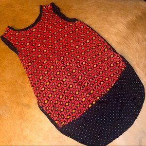 Stylus M polka dot floral blouse sheer back